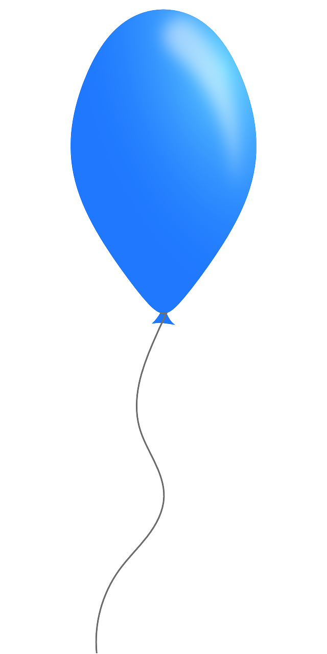 balloon party blue free photo