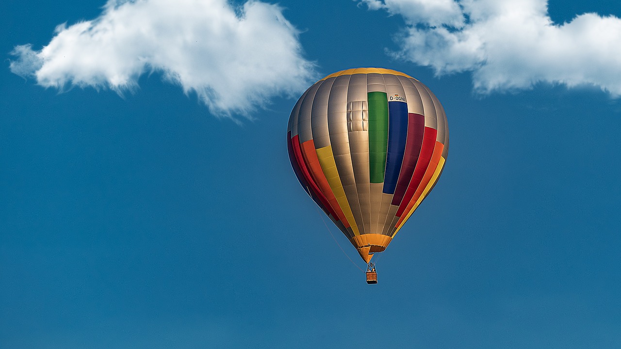 balloon sky clouds free photo