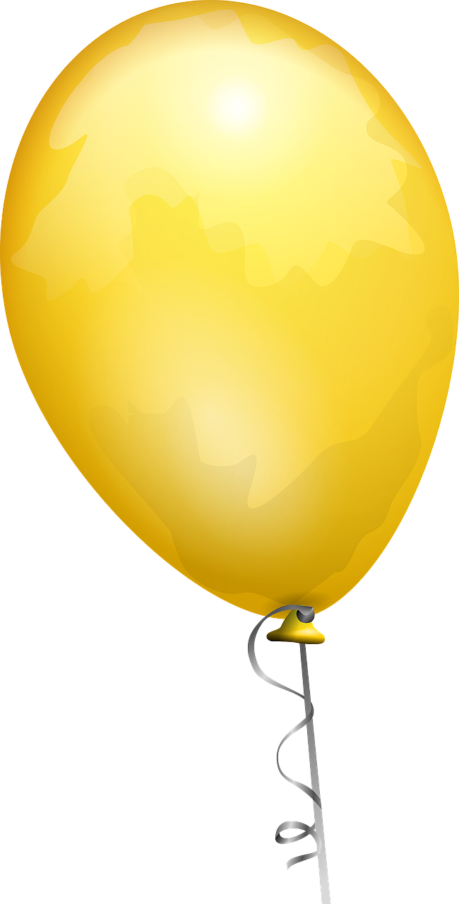 balloon yellow gold free photo