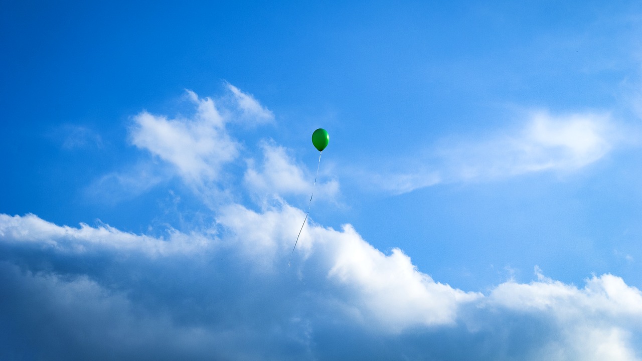 balloon  sky  blue free photo