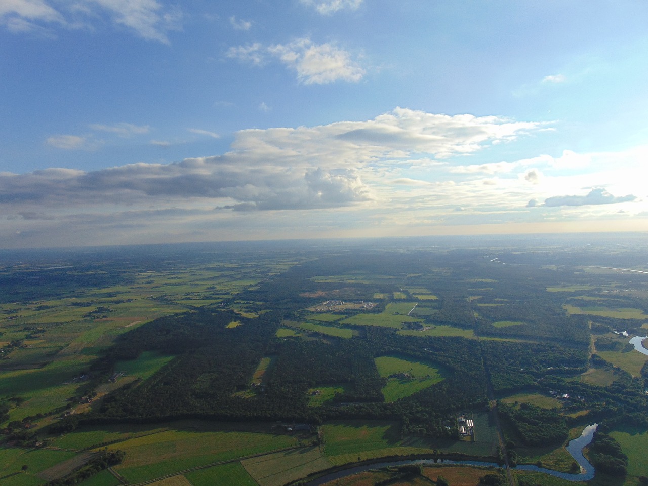 balloon flight clouds air free photo