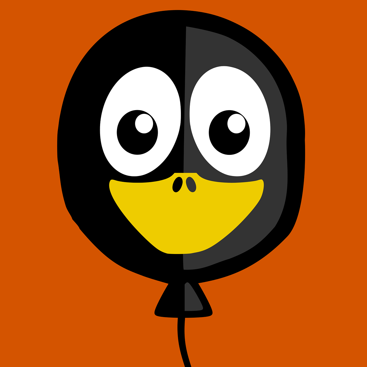 balloon head tux inkscape free photo