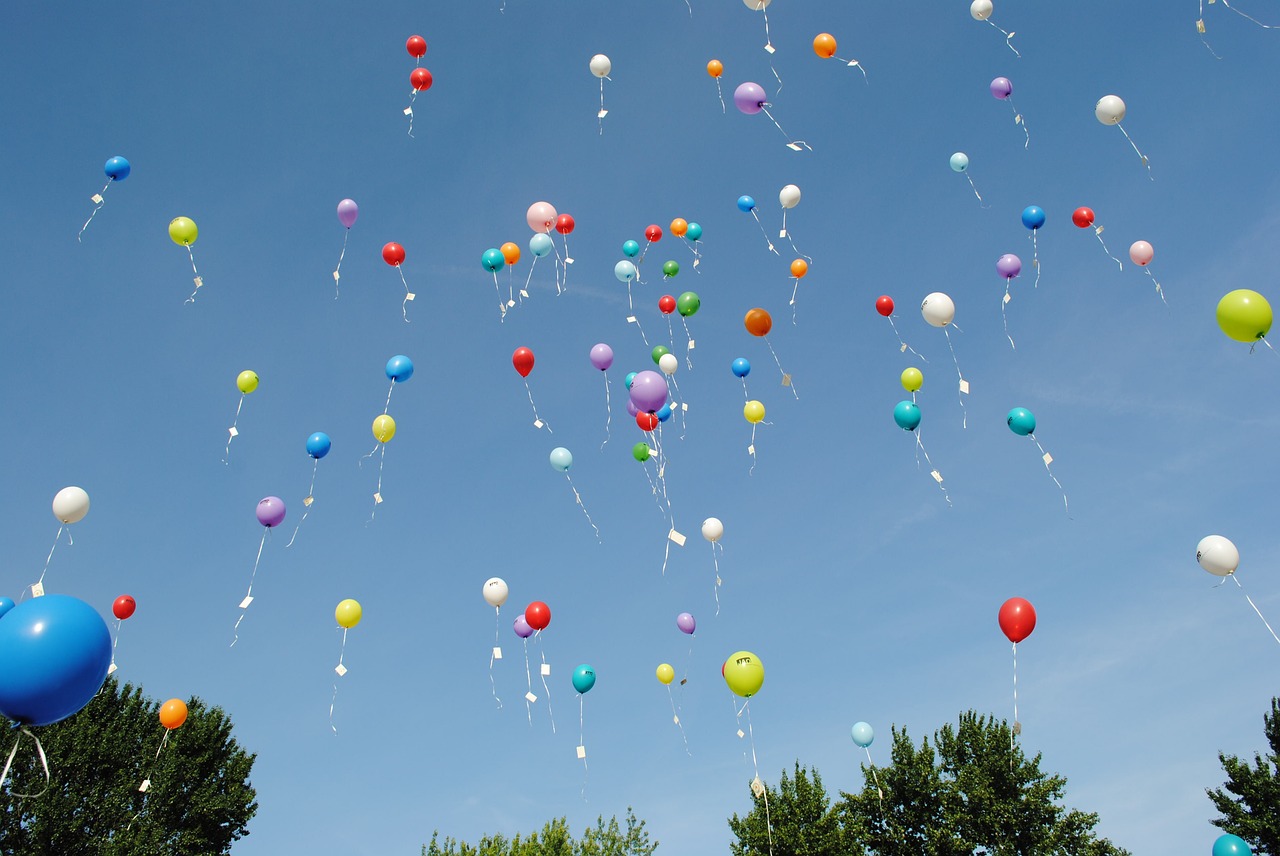 balloons celebration float free photo