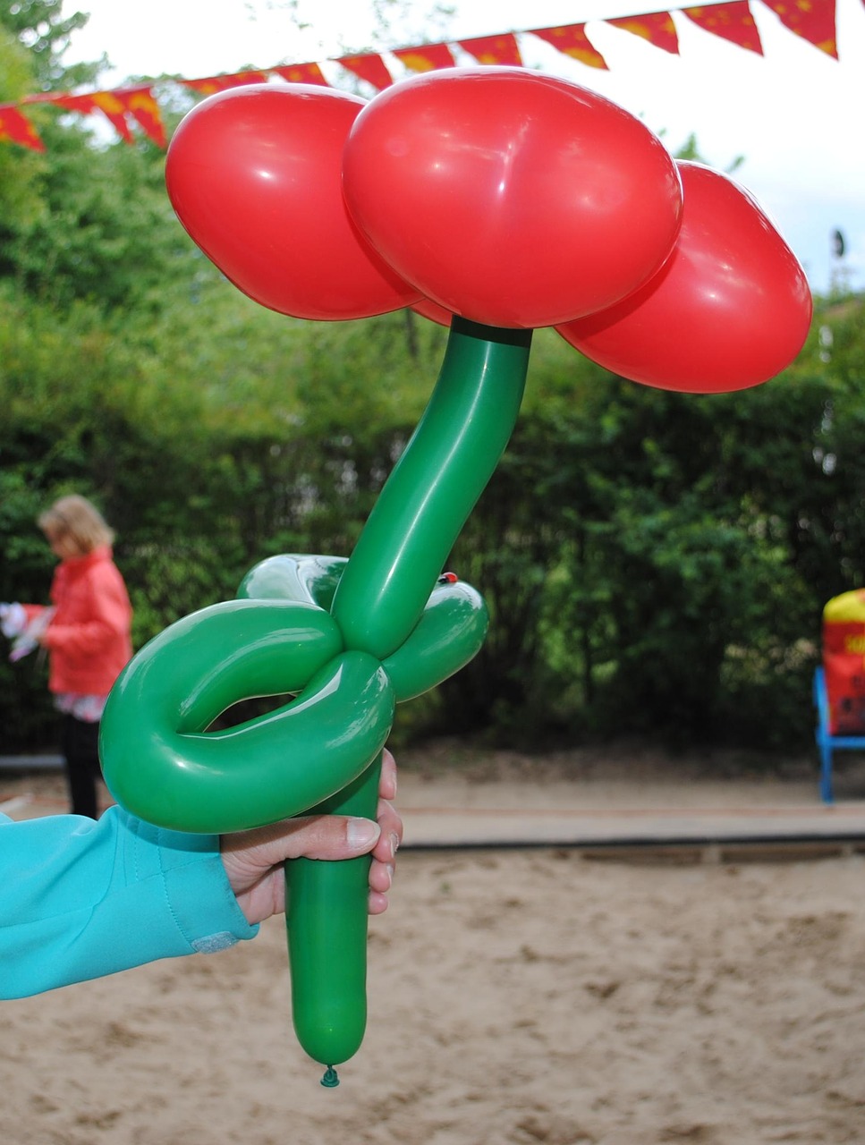 balloons flower figure free photo