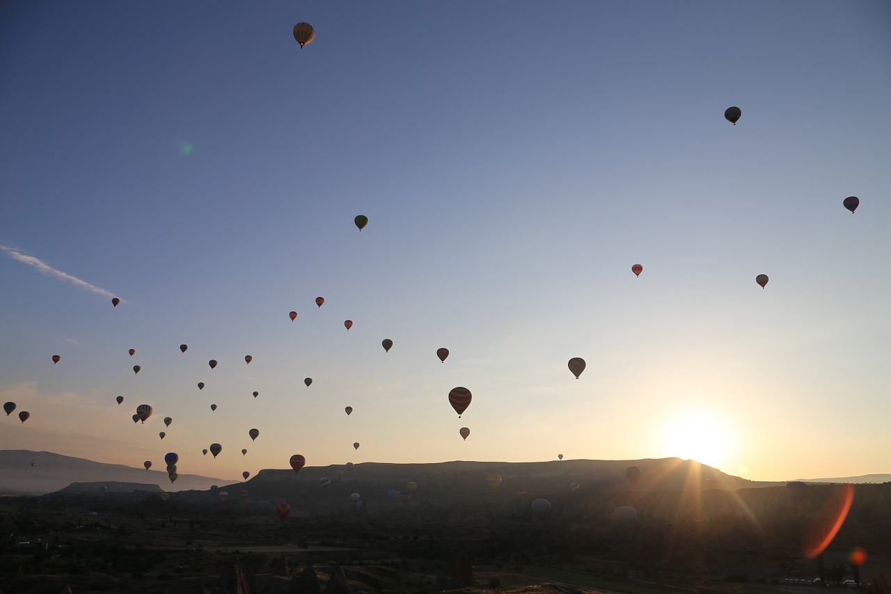 balloons turkey sun free photo