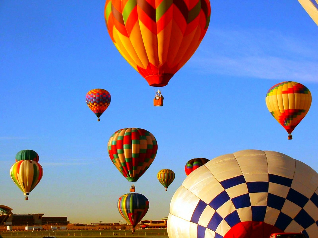 balloons sky colorful free photo