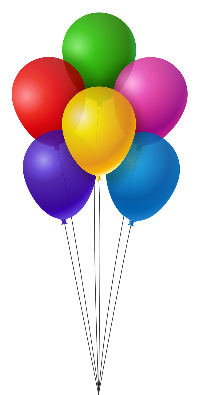 balloons colorful birthday free photo