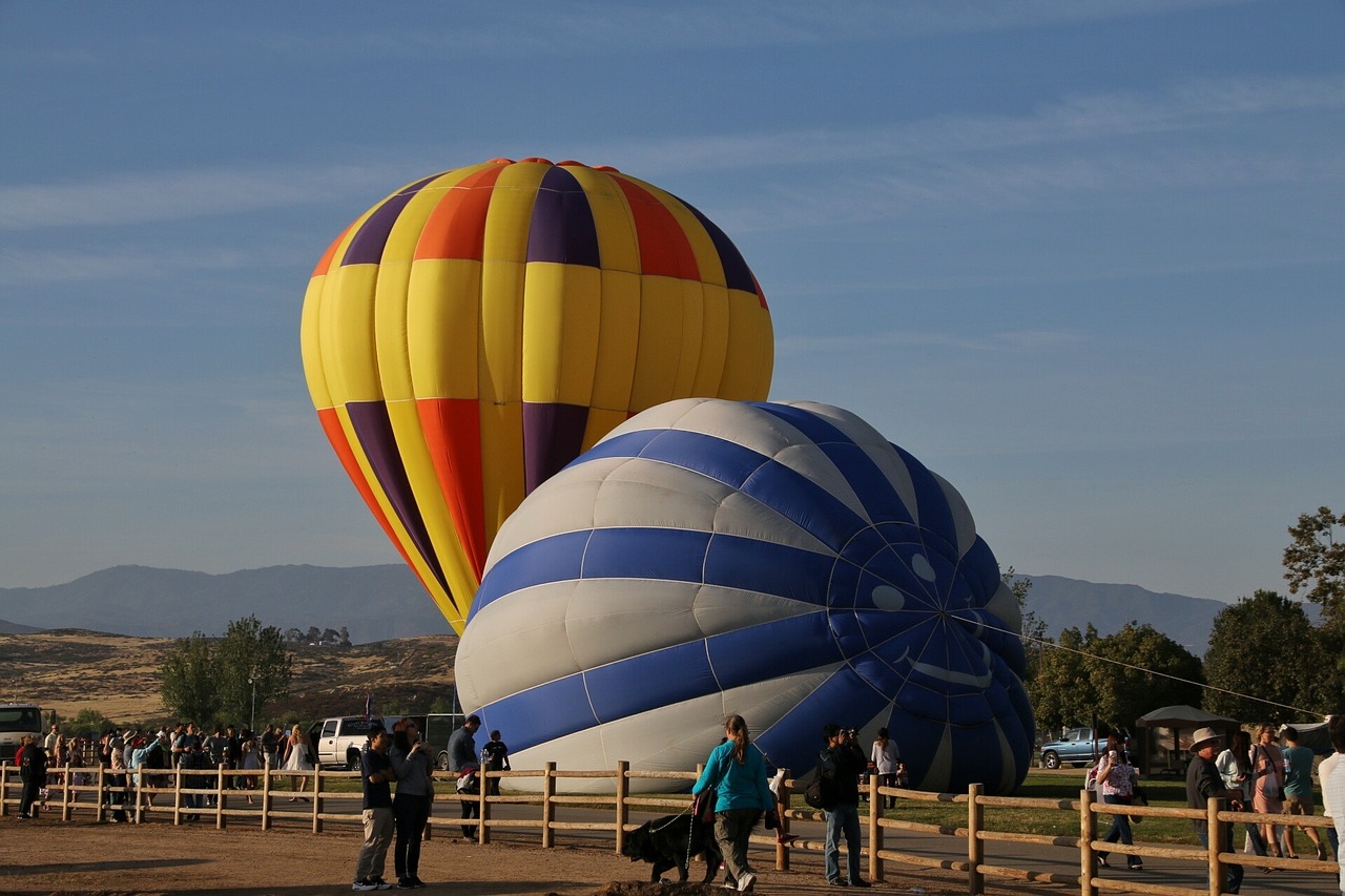 balloons hot air rising free photo