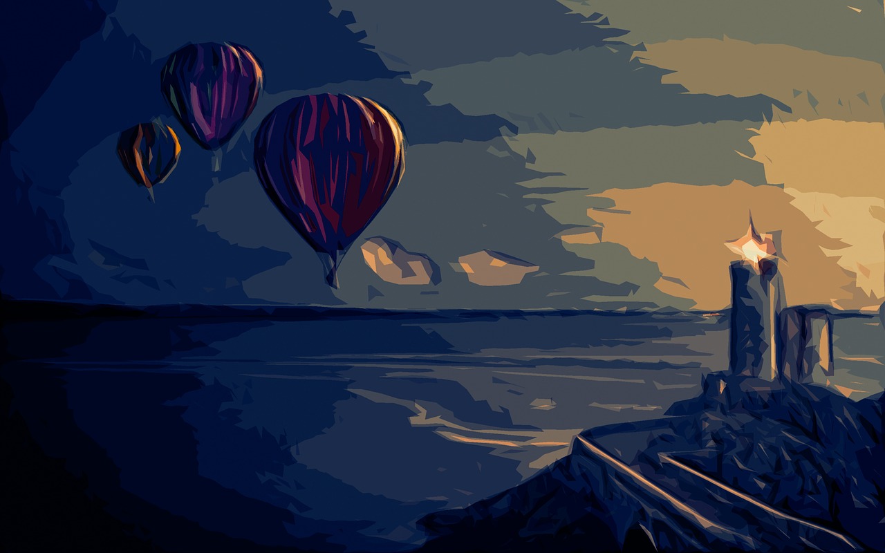 balloons lighthouse mission free photo