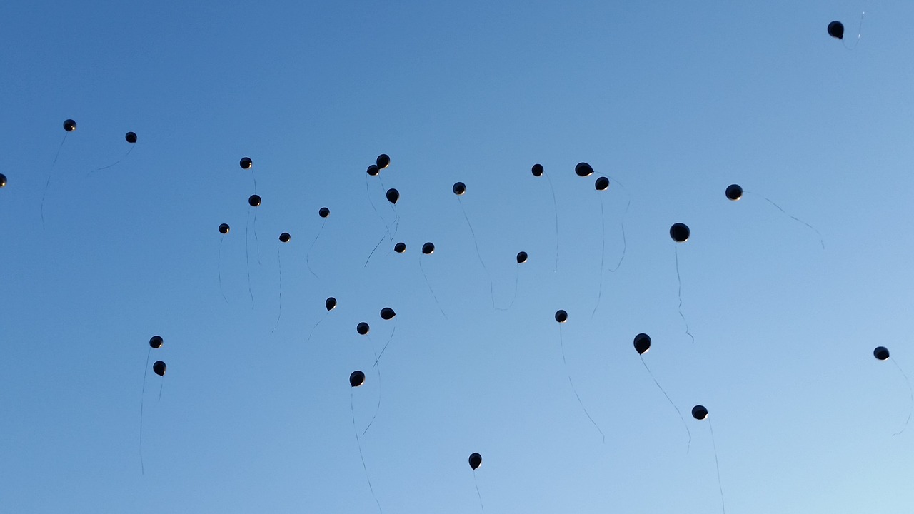 balloons sky ceremony free photo