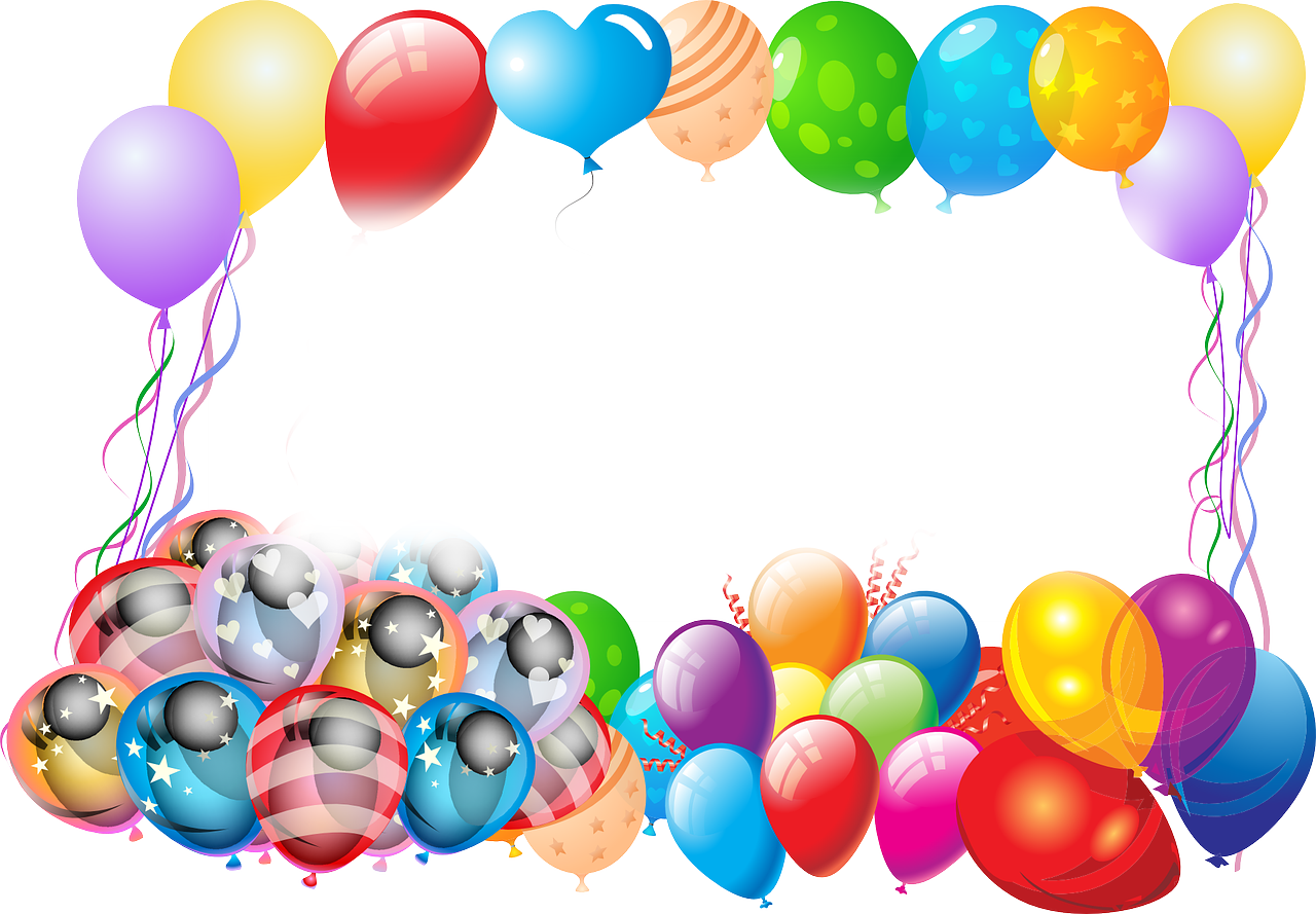 Happy birthday design with balloons Royalty Free Vector