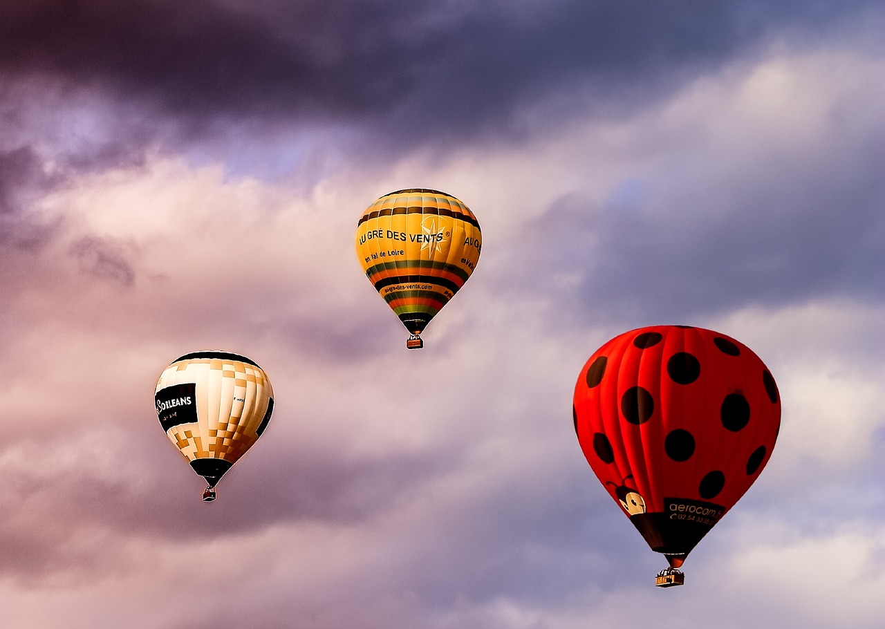 balloons  hot air  rising free photo