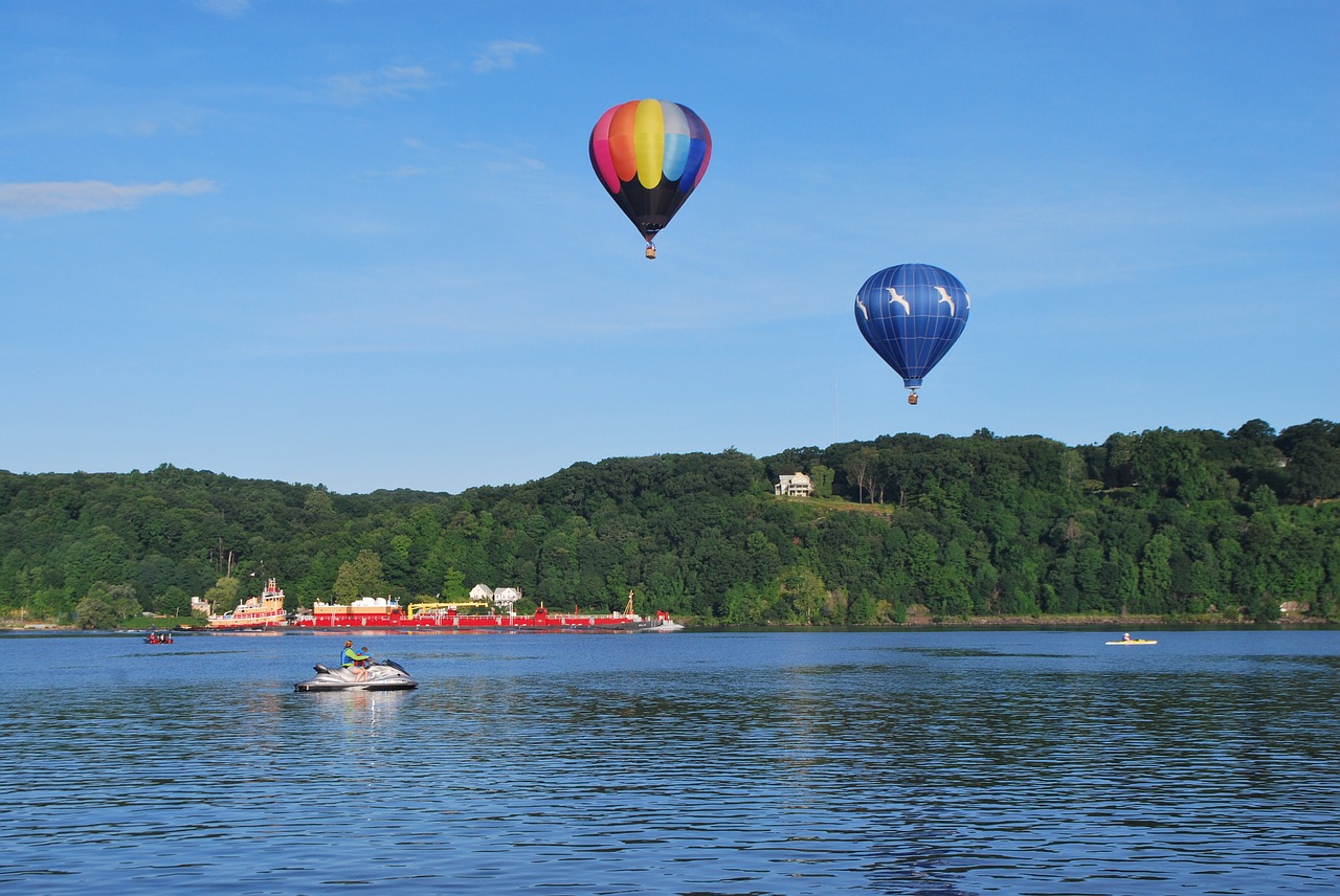 balloons hot air rising free photo