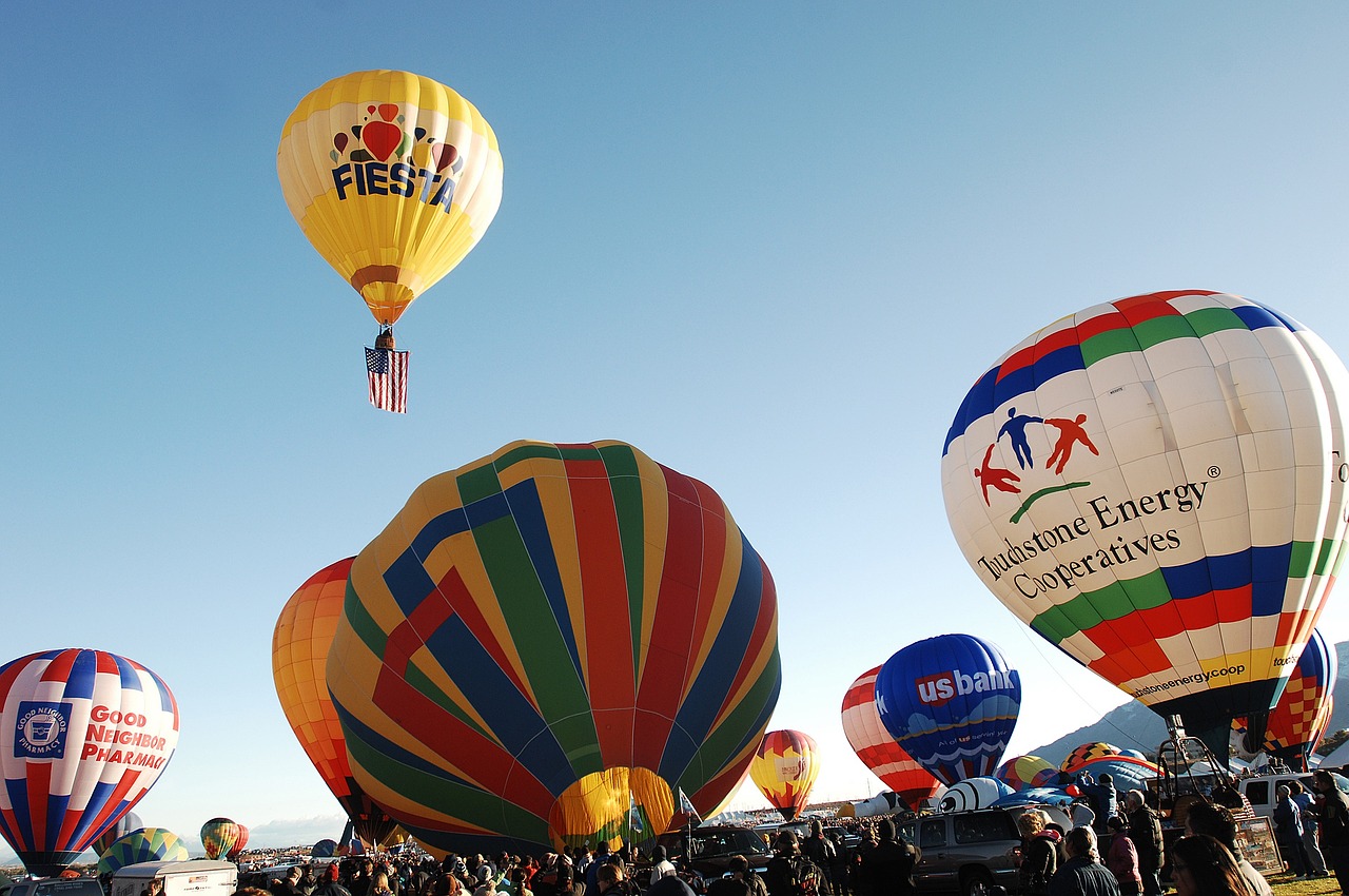 balloons hot air rising free photo