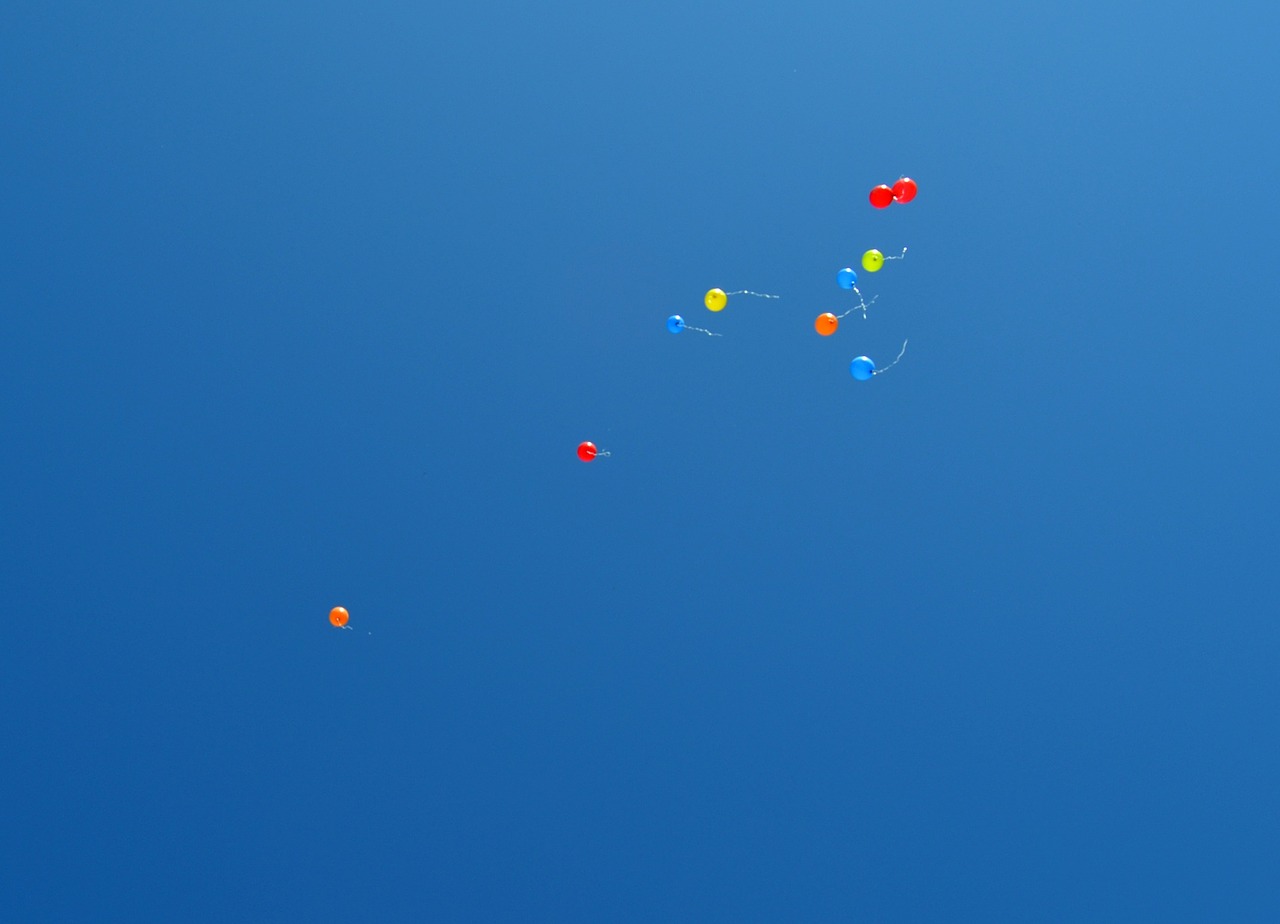 balloons sky heaven free photo