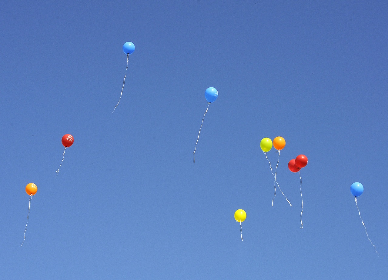 balloons heaven colors free photo