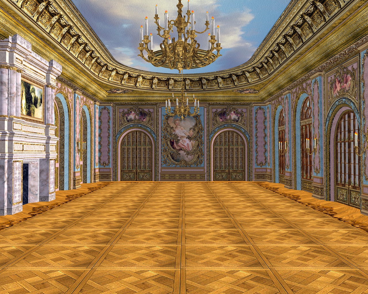 ballroom royal majestic free photo