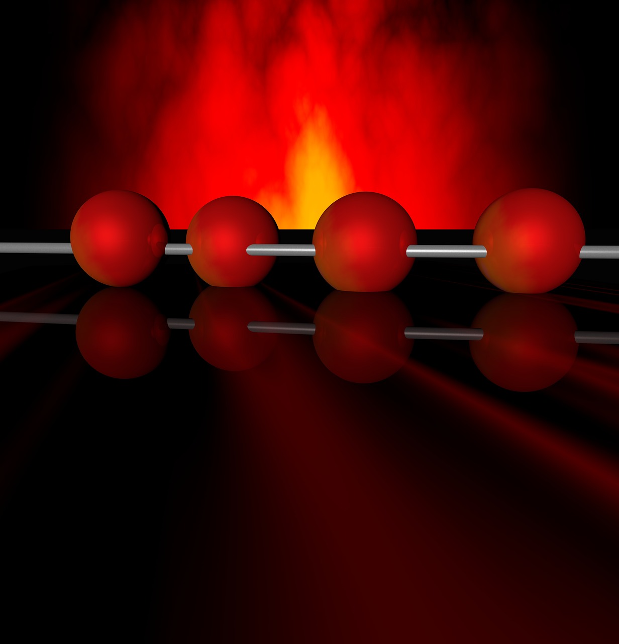 balls fire background free photo