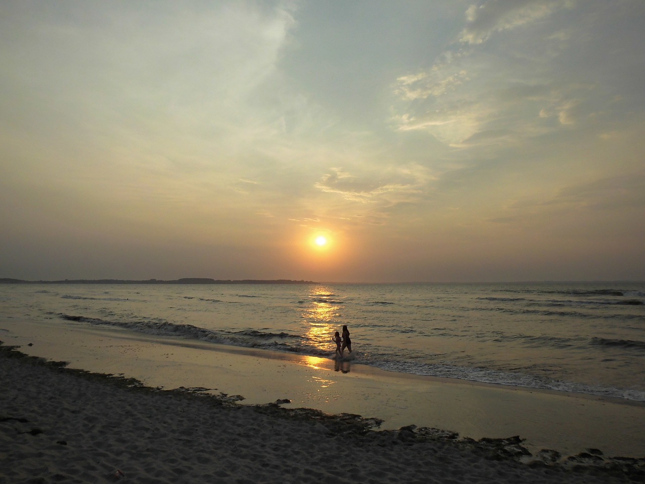 baltic sea sea sunset free photo