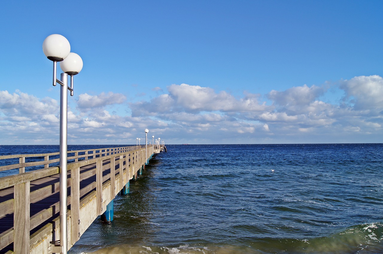 baltic sea rügen island sea bridge free photo