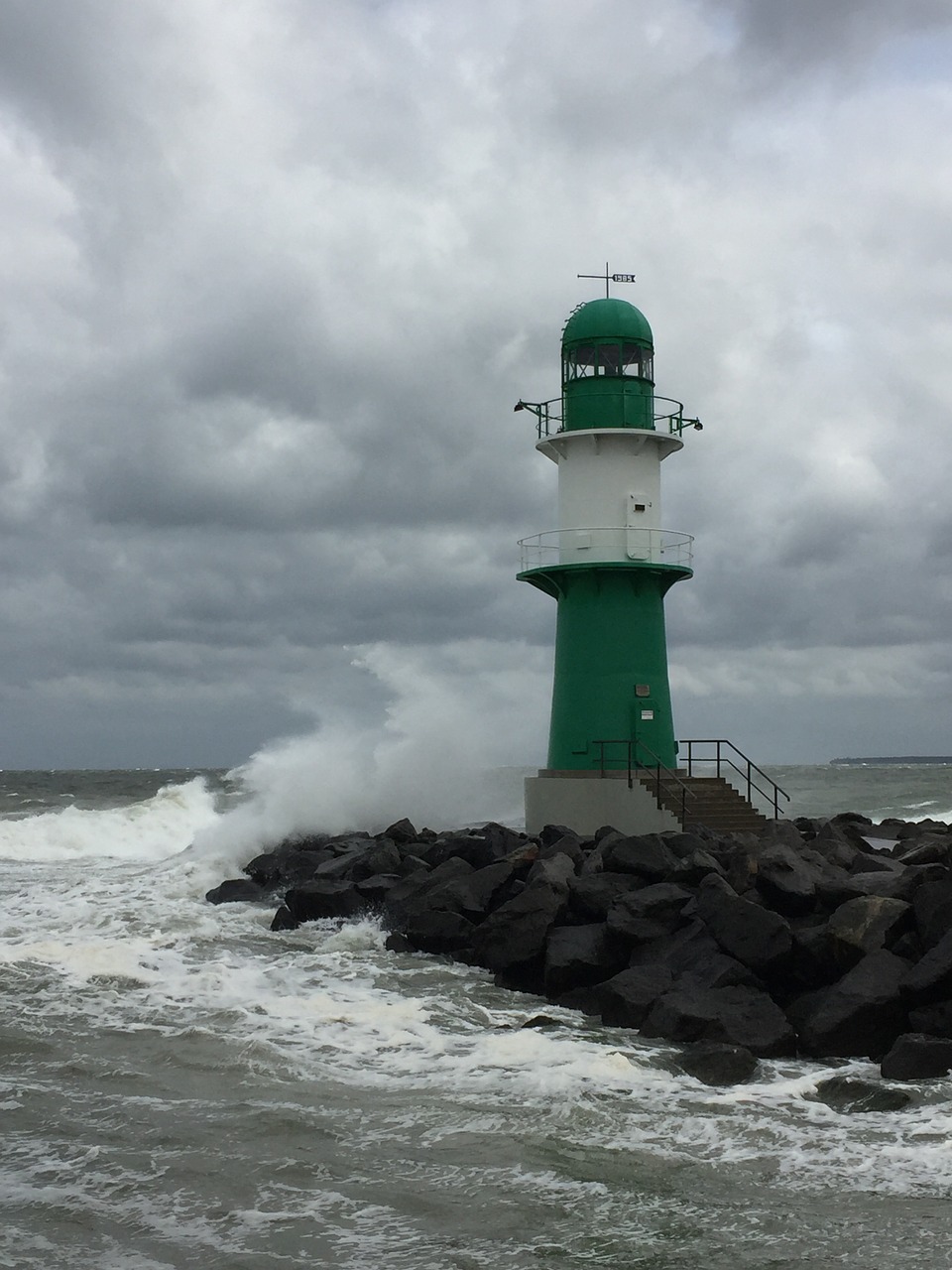 baltic sea warnemünde lighthouse free photo