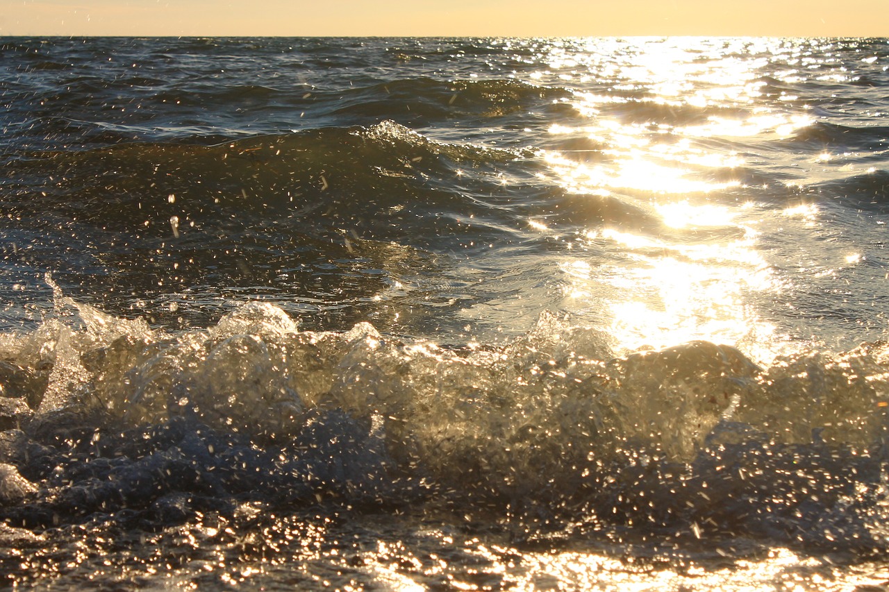 baltic sea sea sunset free photo