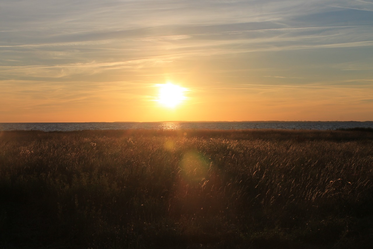 baltic sea sea sunset free photo