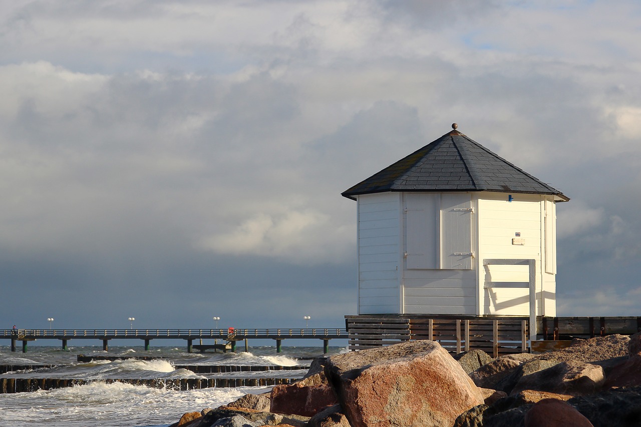 baltic sea beach sky free photo