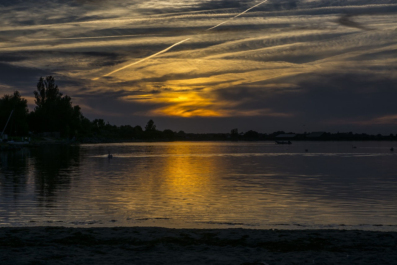 baltic sea abendstimmung sunset free photo