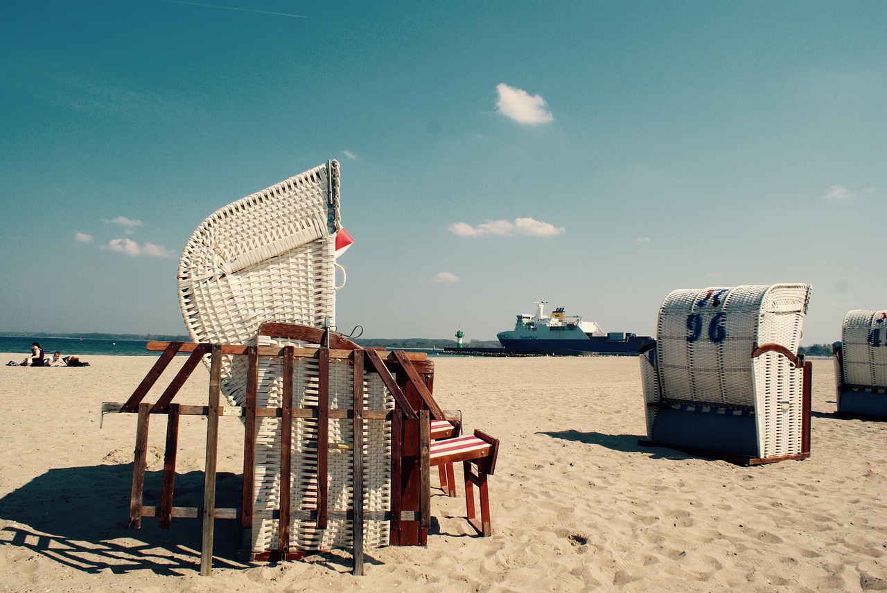 baltic sea beach chair travemünde free photo