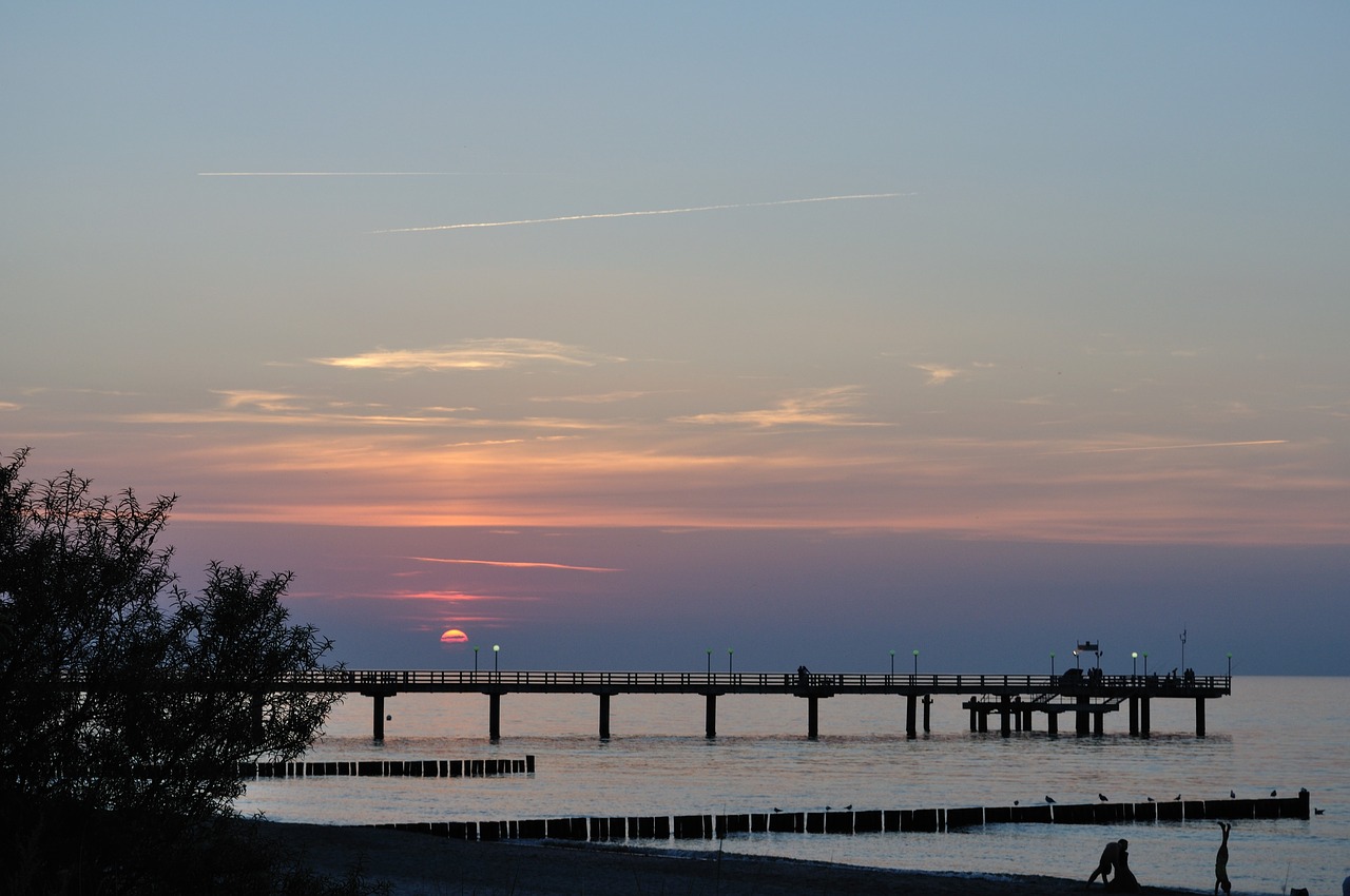 baltic sea summer sunset free photo