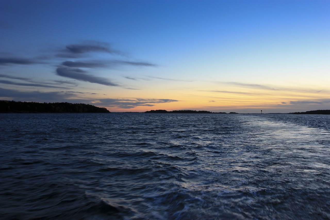 baltic sea sea sunset free photo