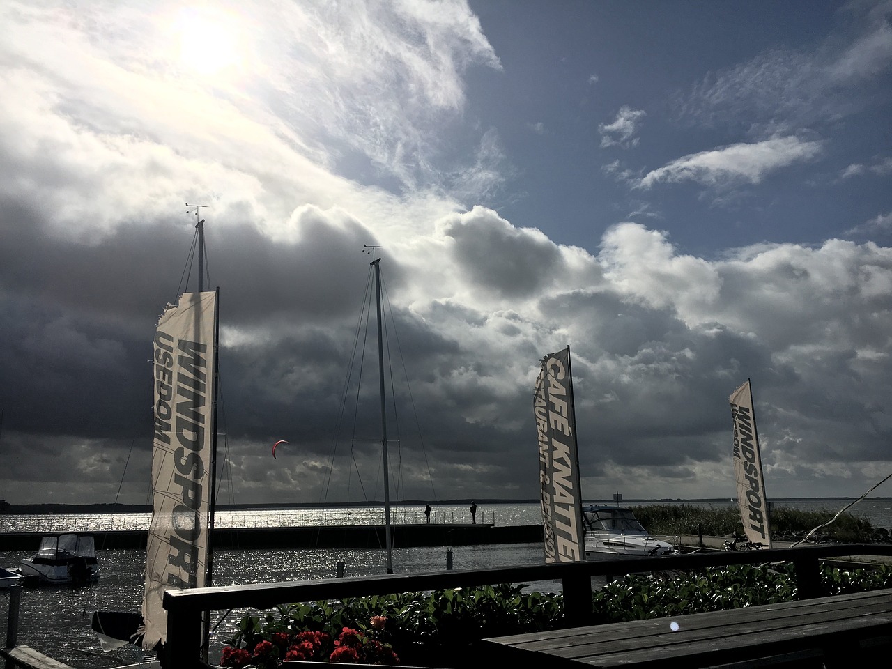 baltic sea clouds sun free photo