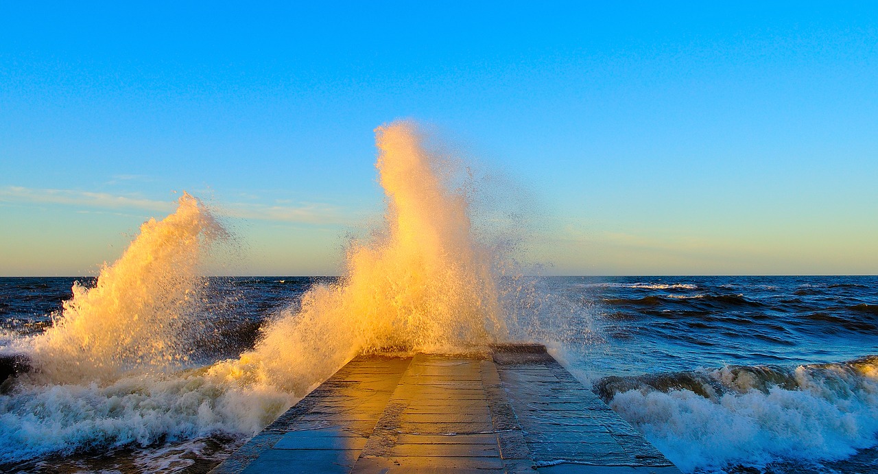 baltic sea wave sea free photo