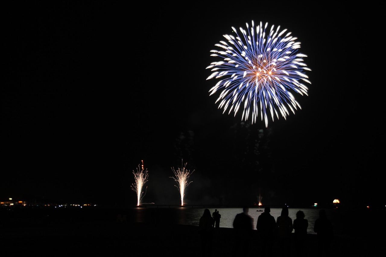 baltic sea  fireworks  pyrotechnics free photo