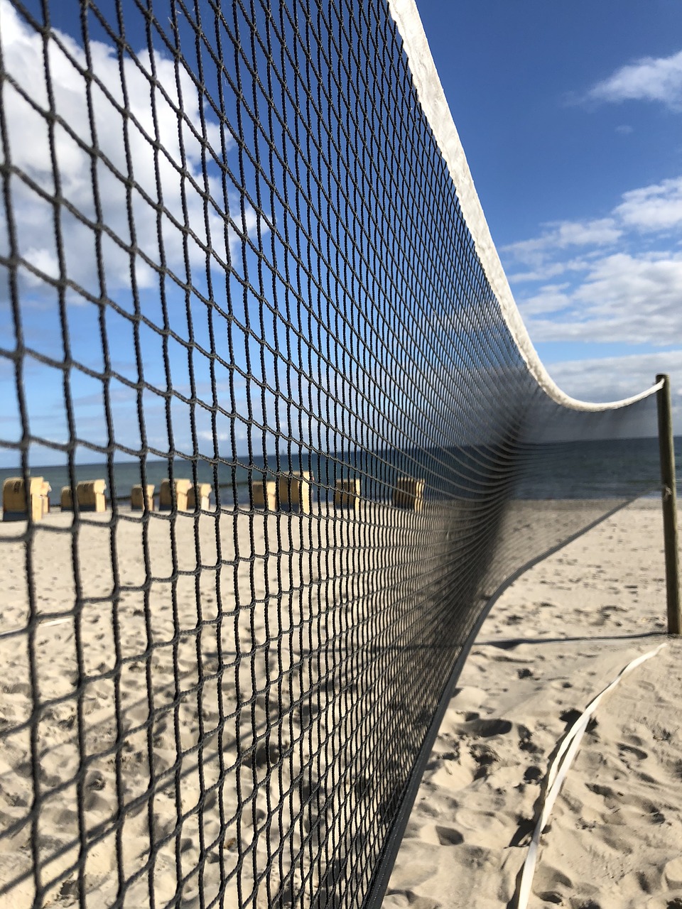 baltic sea  volleyball net  beach free photo