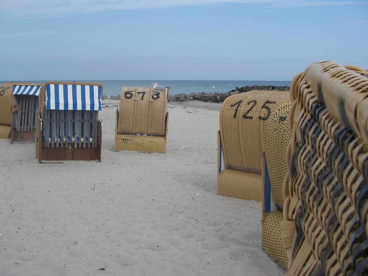 baltic sea beach chair beach free photo