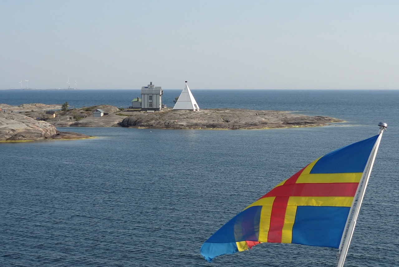 baltic sea archipelago flag free photo