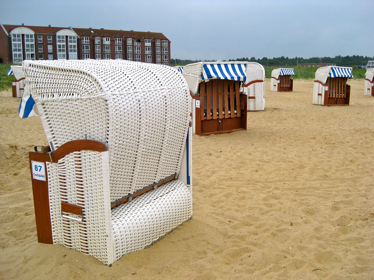 baltic sea beach beach chair free photo