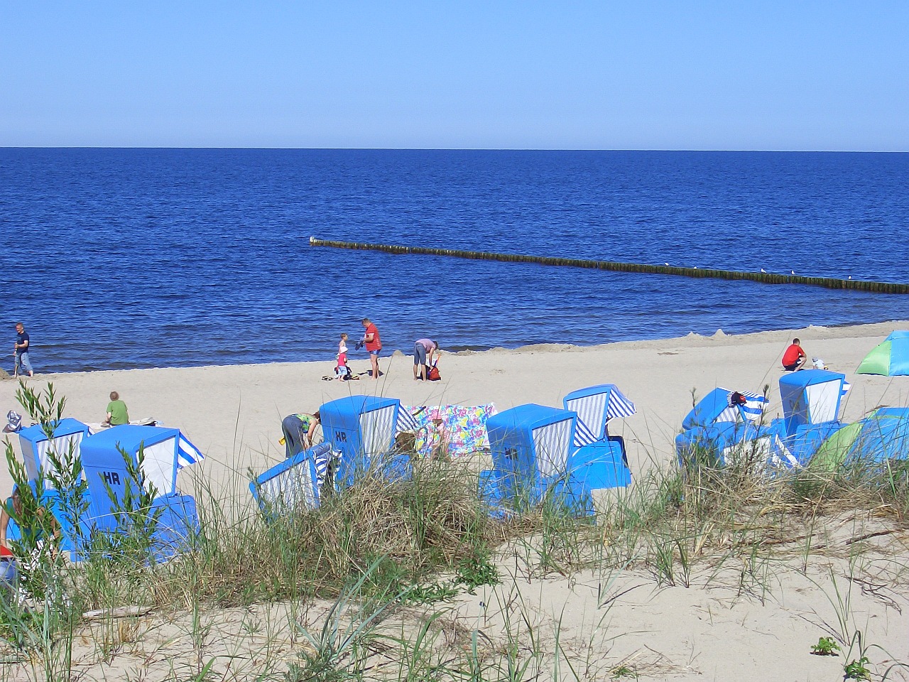 baltic sea beach beach chair free photo