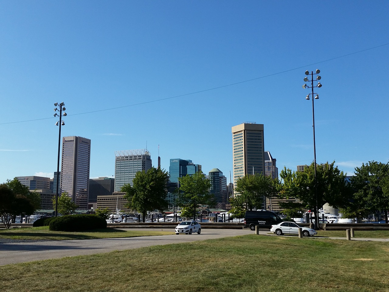 baltimore skyline buildings free photo