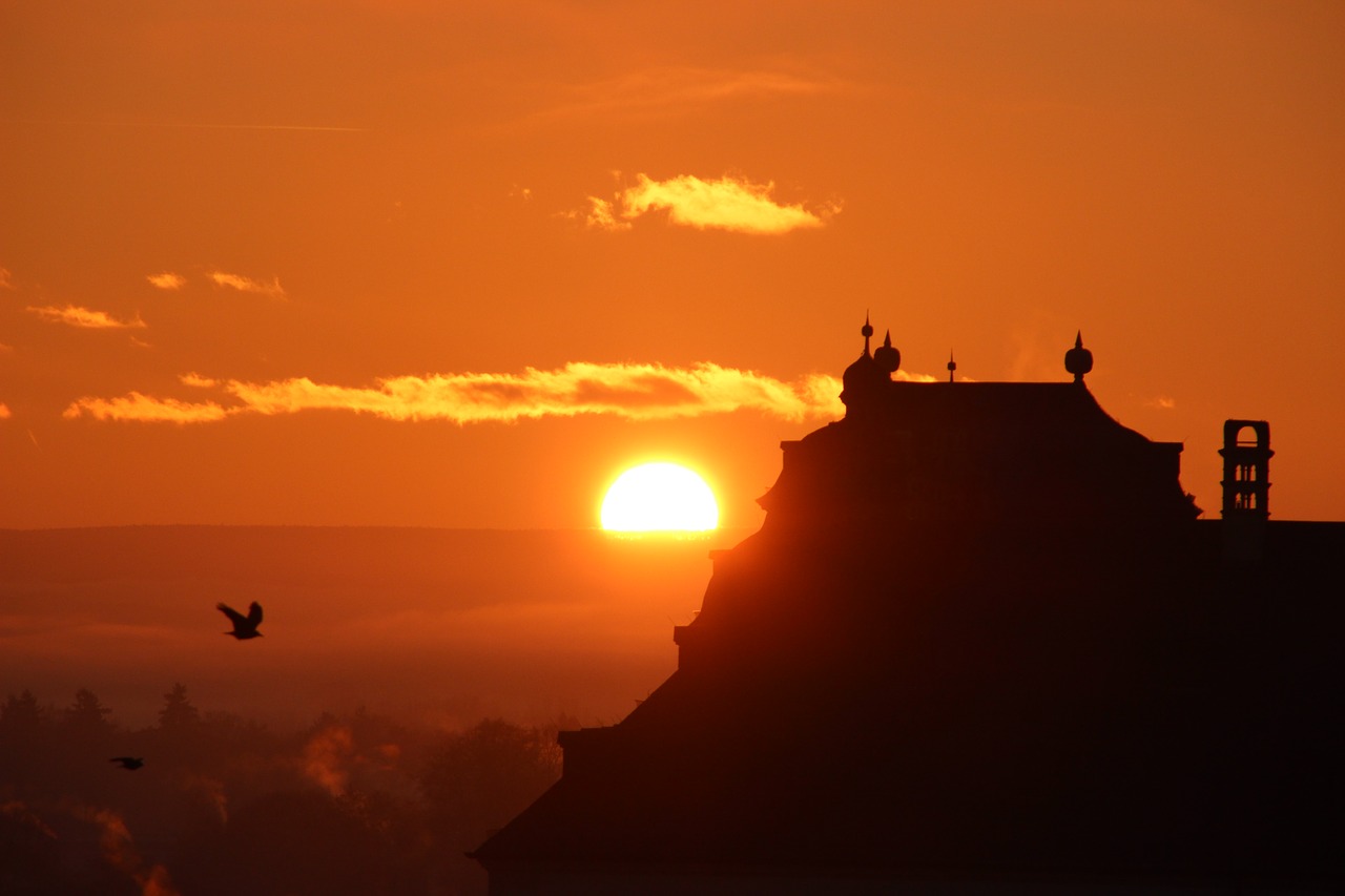 bamberg sunrise red free photo