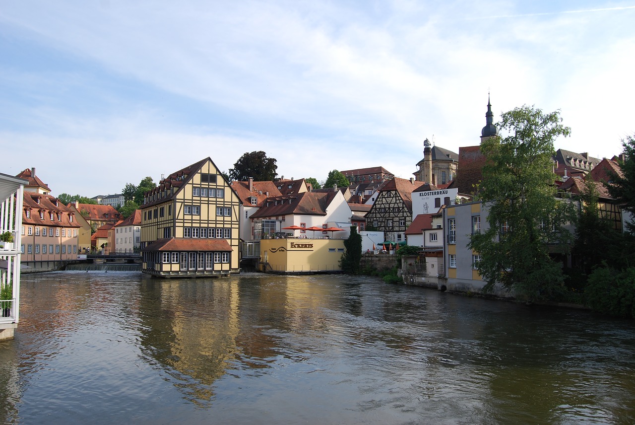 bamberg river house in the river free photo