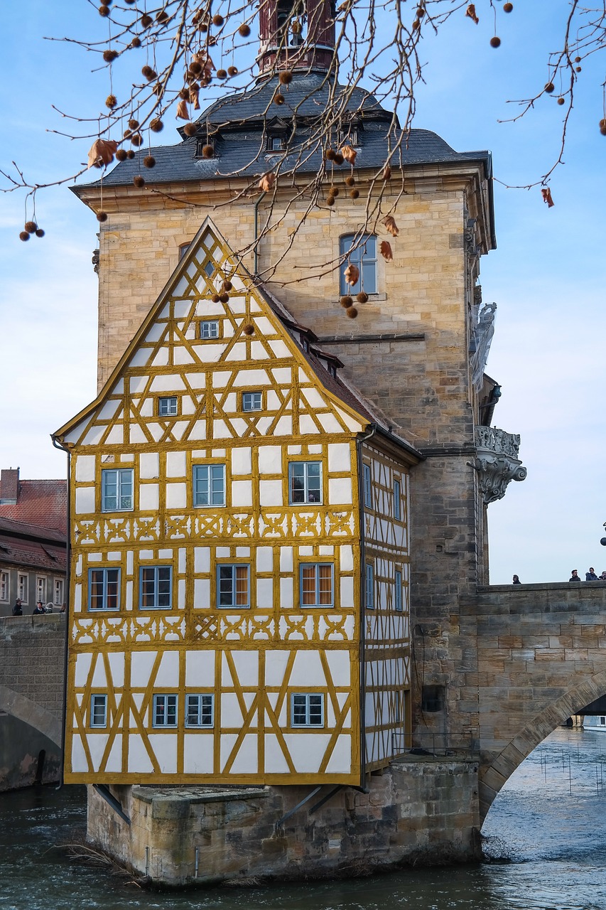 bamberg  old town hall  bridge free photo