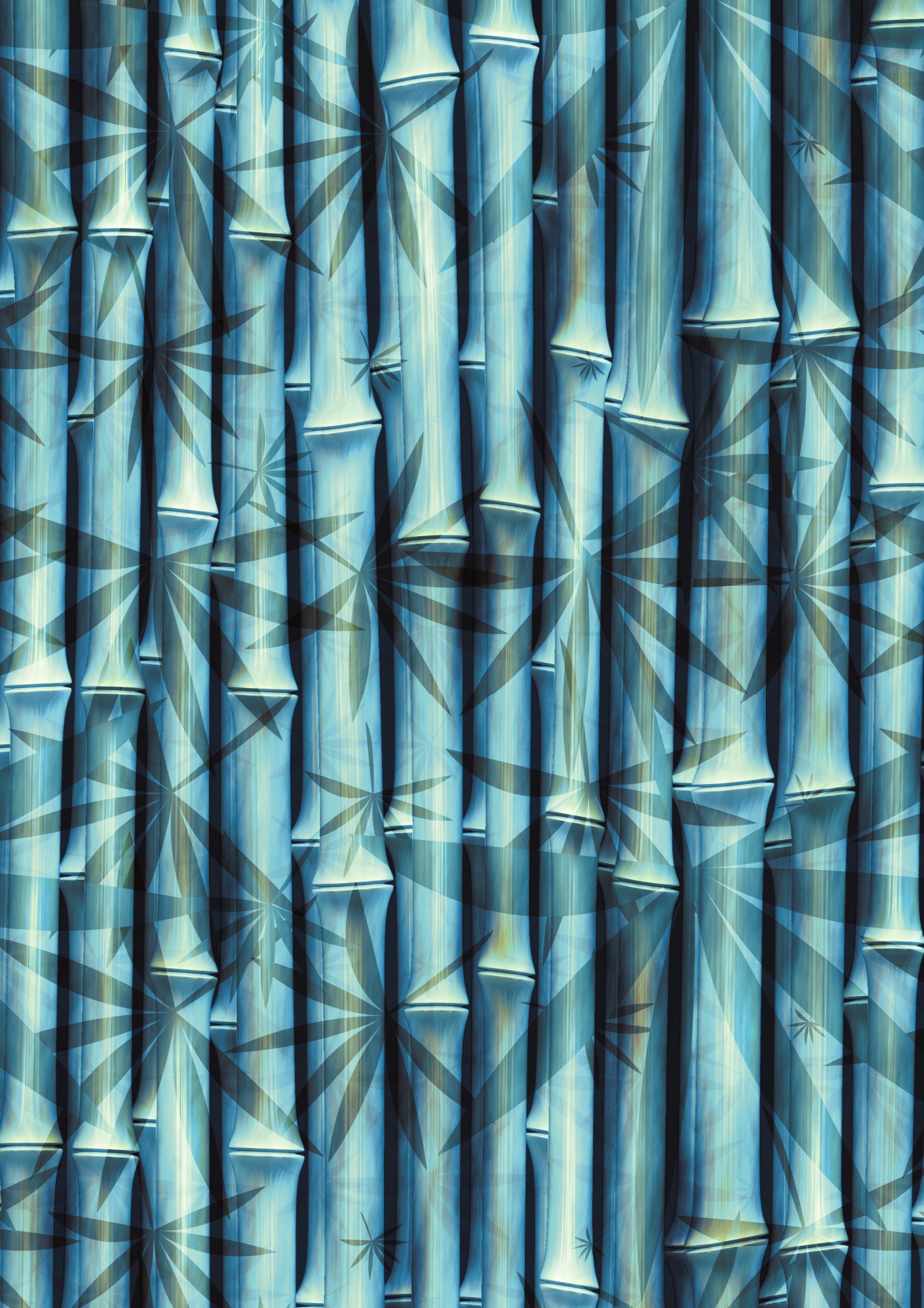 bamboo background blue free photo