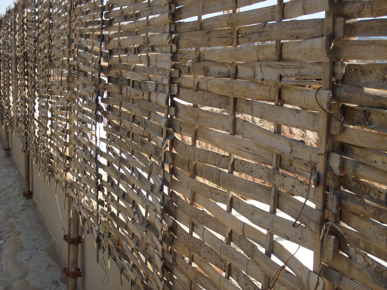 fence bamboo weave free photo