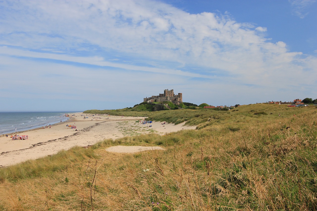 bamburgh castle northumberland castle free photo