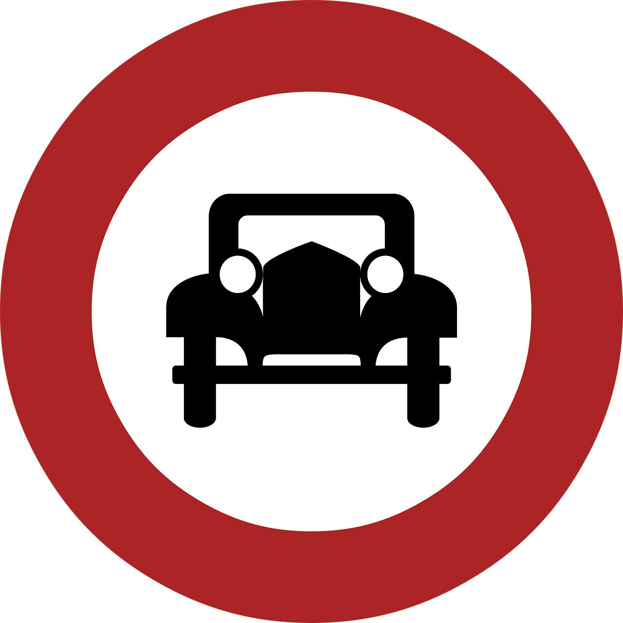 ban banned motor vehicles free photo