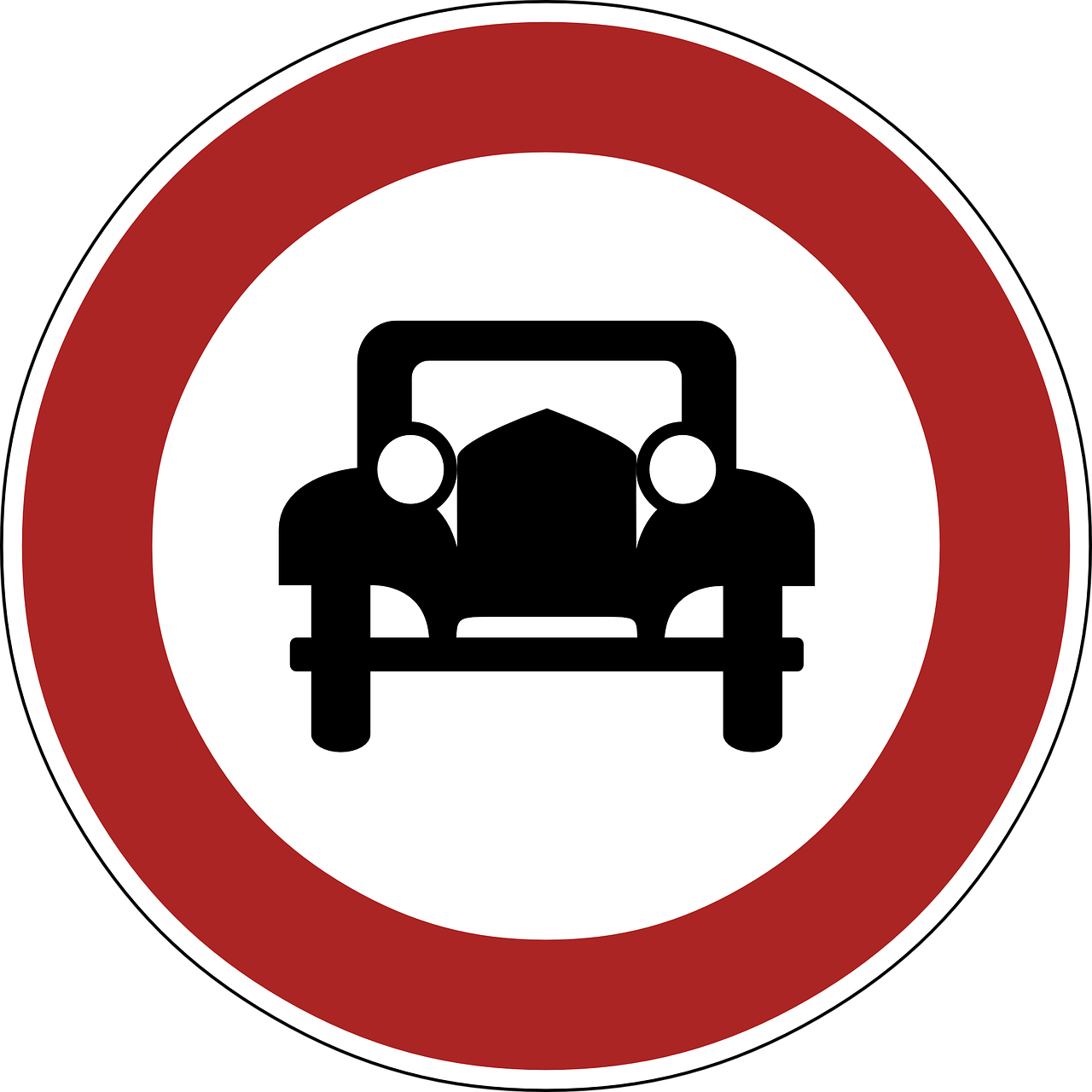 ban banned motor vehicles free photo