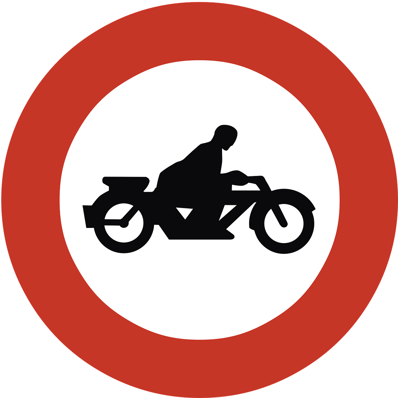 ban motorcycles forbidden free photo